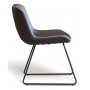 Graniitti ruokailuryhm; Pyt 180x90 cm tammi/musta, 6 Texas ruokapydn tuolia ruskea PU