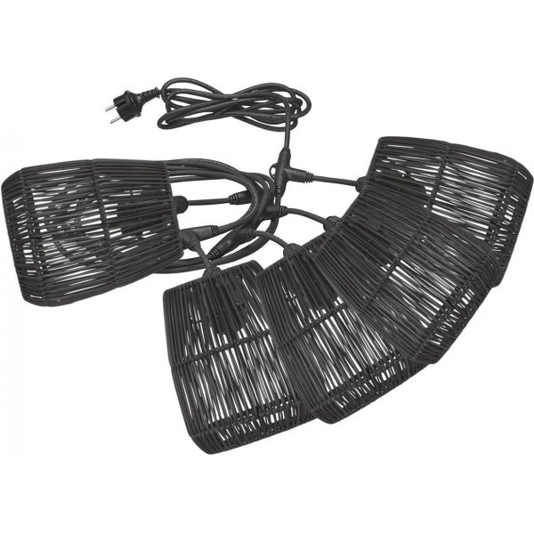 Flex Out merkkivalo ulkokäyttöön Saigon-varjostimilla - 6,5 m - Musta Flex Out merkkivalo ulkokäyttöön Saigon-varjostimilla - 6,5 m - Musta