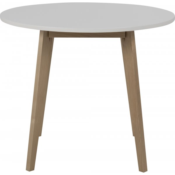 Raven ruokapöytä Ø90 cm - Valkoinen Raven ruokapöytä Ø90 cm - Valkoinen