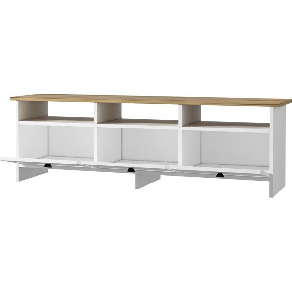 Trysil mediapenkki - Valkoinen/safiiritammi Trysil mediapenkki - Valkoinen/safiiritammi