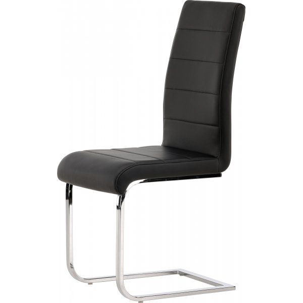Tempo ruokapöydän tuoli - musta PU Tempo ruokapöydän tuoli - musta PU