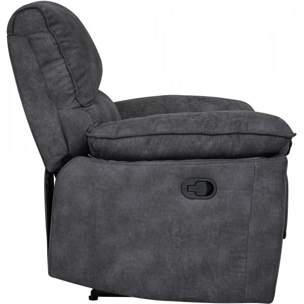 Coventry lepotuoli manuaalisella mekanismilla - harmaa mikrokuitu + Huonekalujen jalat