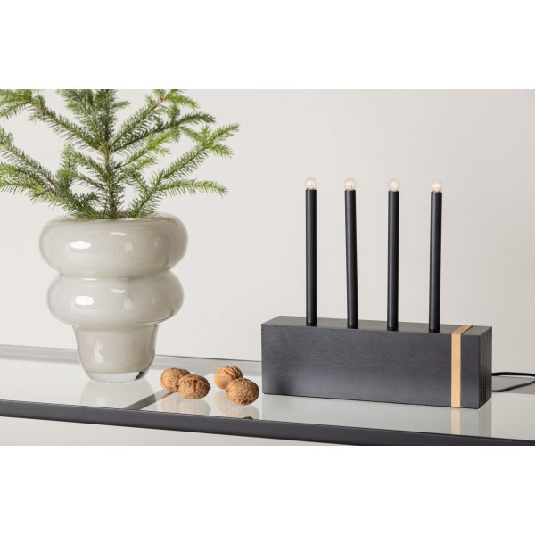 Fjällberget kynttilänjalka - musta/kulta Fjällberget kynttilänjalka - musta/kulta