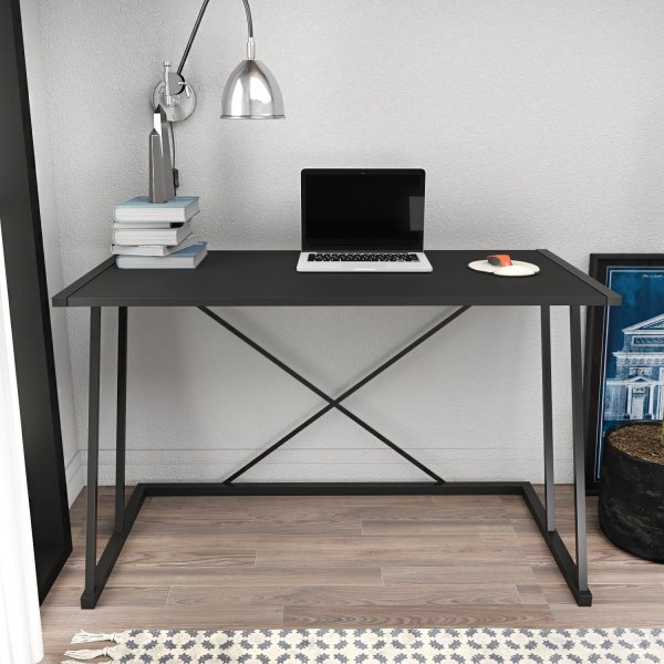Adelaide kirjoituspöytä 114 x 60 cm - Musta/antrasiitti Adelaide kirjoituspöytä 114 x 60 cm - Musta/antrasiitti
