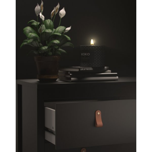 Madrid lipasto 160 cm leve - Musta