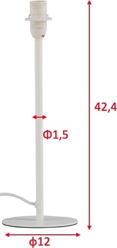 Dasir pöytävalaisin - valkoinen Dasir pöytävalaisin - valkoinen