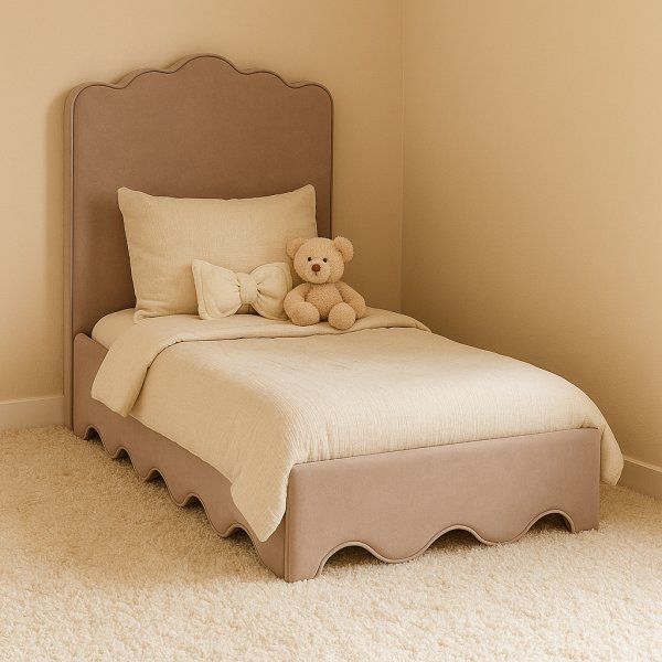 Tummanbeige s�ngynrunko 90x200 cm