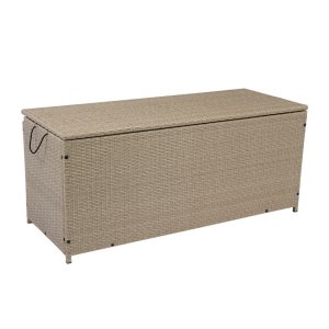 Mukava tyynylaatikko beige synteettinen rottinki Mukava tyynylaatikko beige synteettinen rottinki