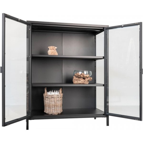 Brisbane Vitriinikaappi 80x40x101,5 cm - Musta Brisbane Vitriinikaappi 80x40x101,5 cm - Musta