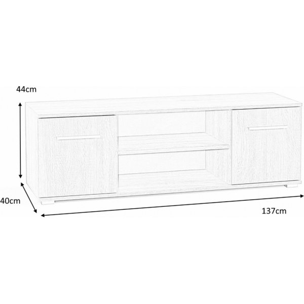 Abdel mediapenkki - Sonoma tammi Abdel mediapenkki - Sonoma tammi