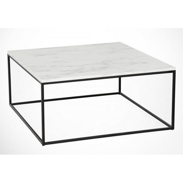 Poly-sohvap�yt� 75 x 75 cm - Valkoinen/musta