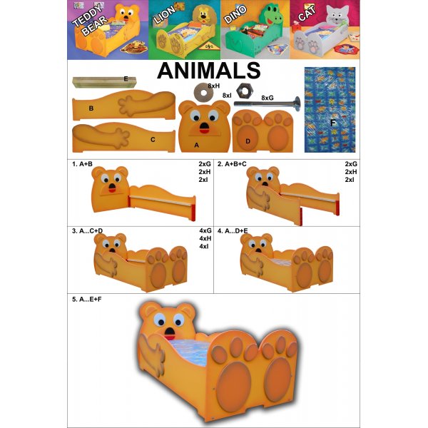 Dino pinnasänky - Kaikki koko! Dino pinnasänky - Kaikki koko!