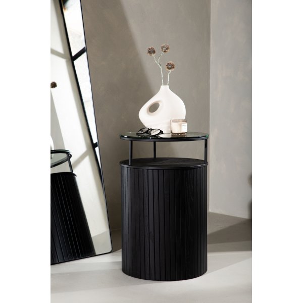 Bovall-sivupyt 37 cm - Musta