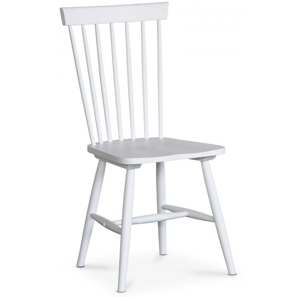 Fårö ruokaryhmä; ruokapöytä 140x90 cm - Valkoinen/öljytty tammi ja 4 valkoista Karl cane -tuolia Fårö ruokaryhmä; ruokapöytä 140x90 cm - Valkoinen/öljytty tammi ja 4 valkoista Karl cane -tuolia