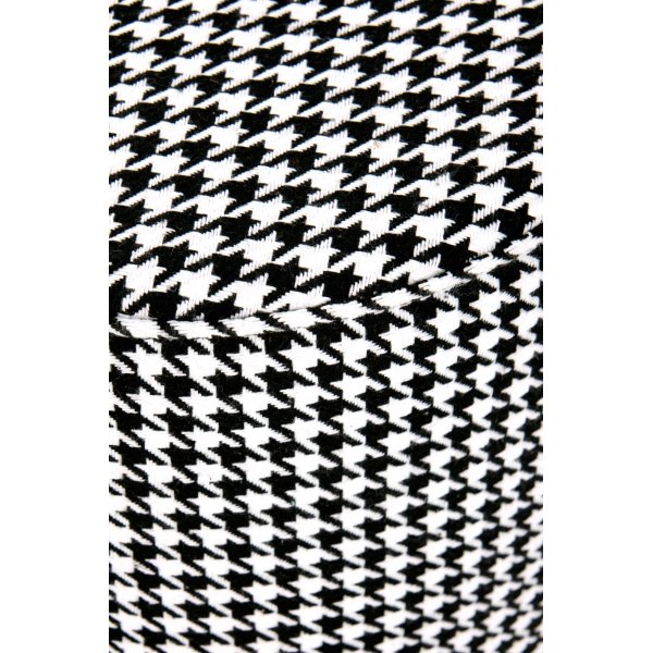 Pouffe Surya - Mustavalkokuvioinen