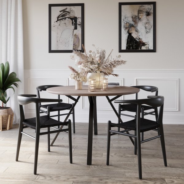 Smokey-ruokapyt 120 cm - Harmaapetsattu tammi