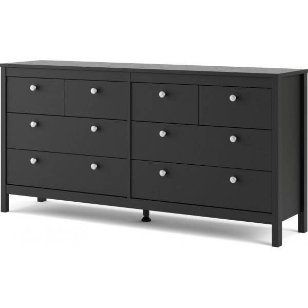 Madrid lipasto 160 cm leve - Musta