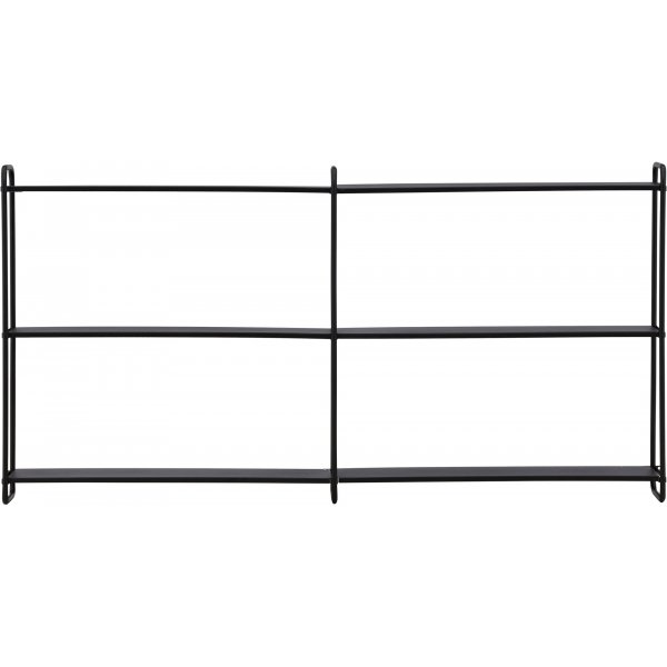 Lyon seinhylly 63 x 122 cm - Musta