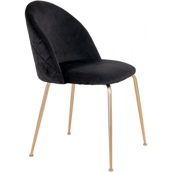 Geneve ruokapöydän tuoli - musta/messinki Geneve ruokapöydän tuoli - musta/messinki