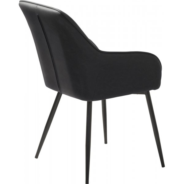 Boston-nojatuoli mustaa PU:ta