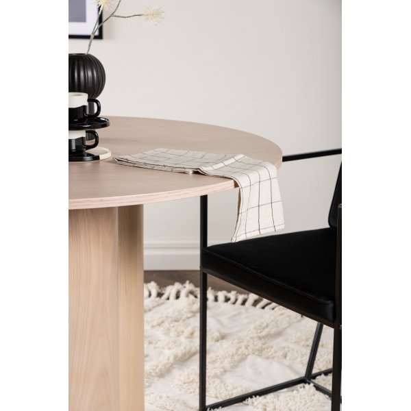 Ruokapyt pyre 110 cm valkoinen - Olivia