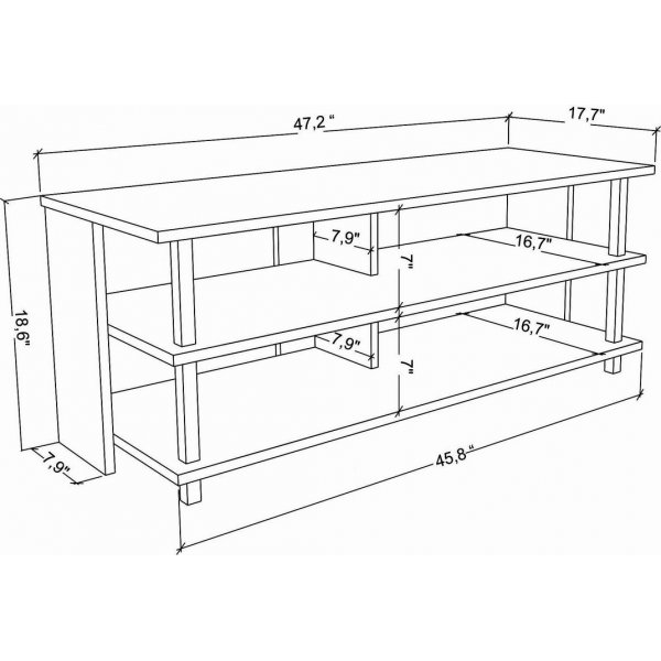 Pueblo mediapenkki - musta/valkoinen Pueblo mediapenkki - musta/valkoinen