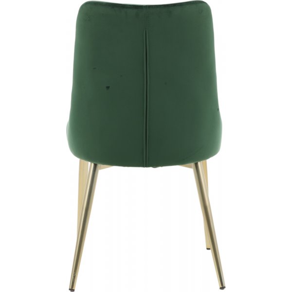 Alice Deluxe ruokapydn tuoli - vihre/messinki