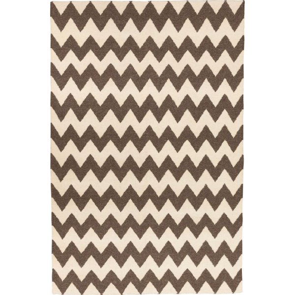 Kilim matto Fresno - Luonnonharmaa