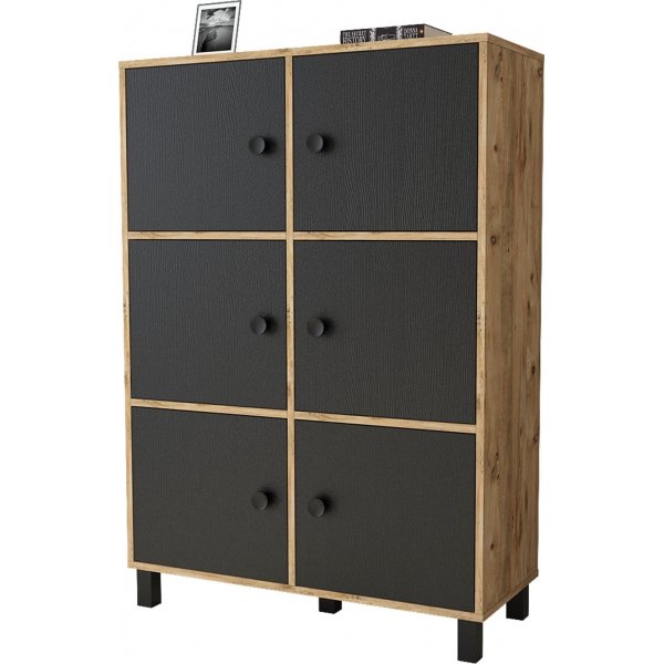 Vilamo kaappi 48 - Mänty/musta Vilamo kaappi 48 - Mänty/musta