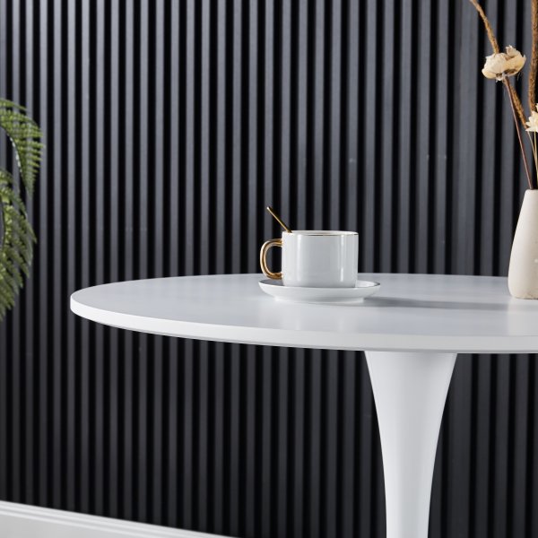 Astrid pyöreä ruokapöytä Ø80 cm - Valkoinen Astrid pyöreä ruokapöytä Ø80 cm - Valkoinen