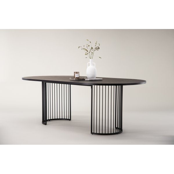 Ruokapyt 220 x 110 cm - Musta