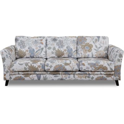 Eker 3-istuttava sohva kukkakangasta - Eden Parrot White