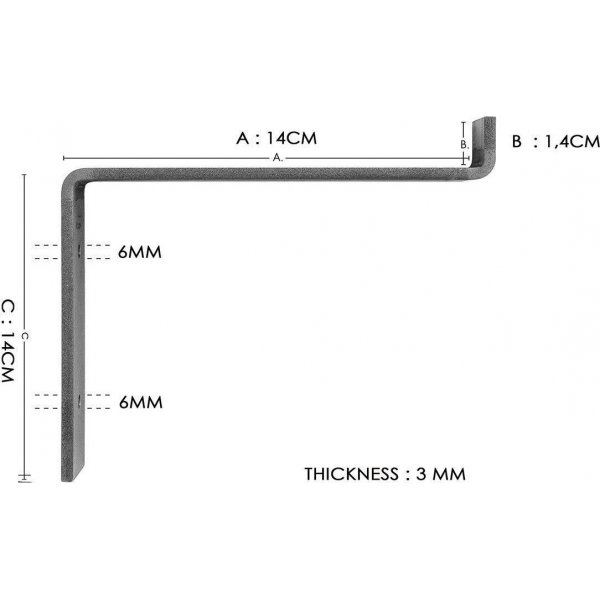 Lamba seinähylly 2 - Musta/pähkinä Lamba seinähylly 2 - Musta/pähkinä