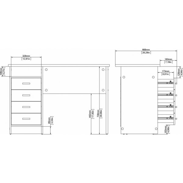 Function Plus -pöytä 110 x 48,5 x 76 cm - Tammi Function Plus -pöytä 110 x 48,5 x 76 cm - Tammi