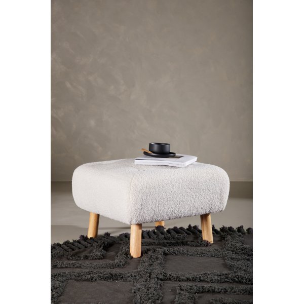 Salina pouf - Valkoinen nalle Salina pouf - Valkoinen nalle