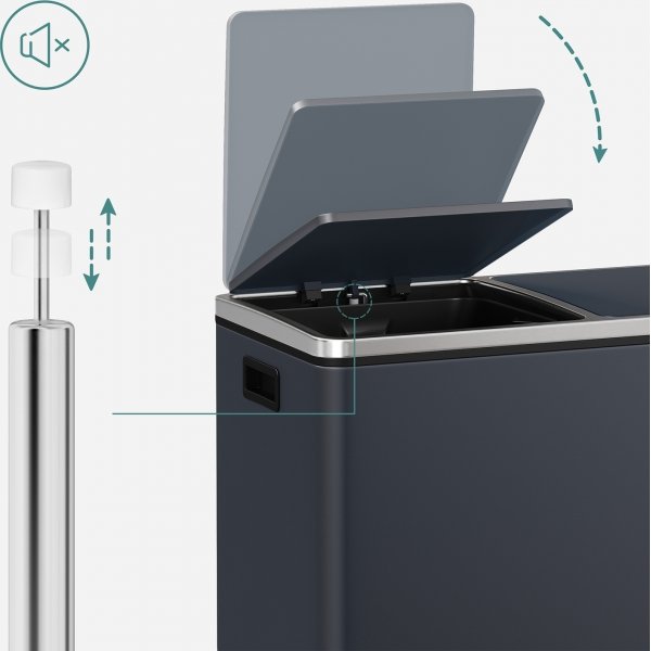 Daloa roskakori 60 l - harmaa Daloa roskakori 60 l - harmaa