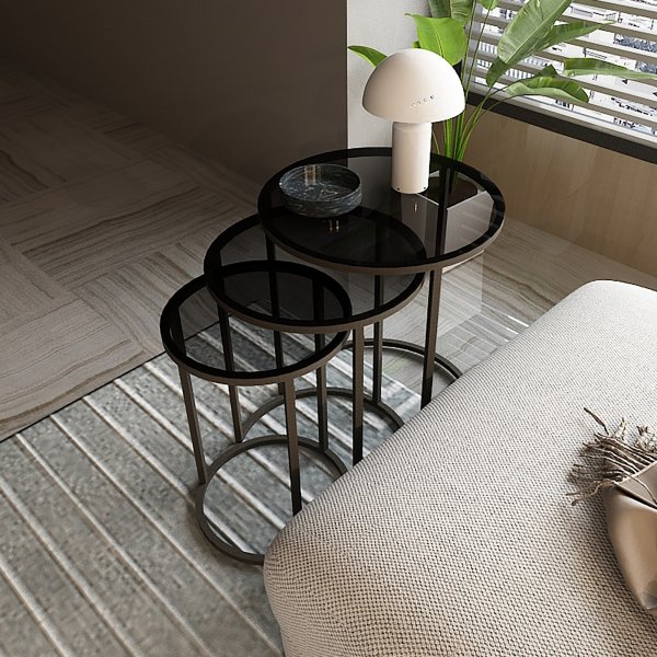 Kyoto sohvapyt 34/42/50 cm - Musta