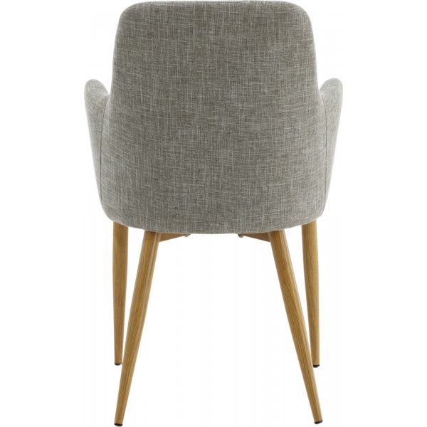 Paolo-nojatuoli - Vaaleanharmaa/tammi Paolo-nojatuoli - Vaaleanharmaa/tammi