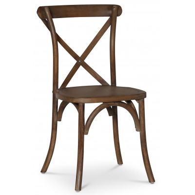 Paris vintage tuoli ristill - Vintage ruskea
