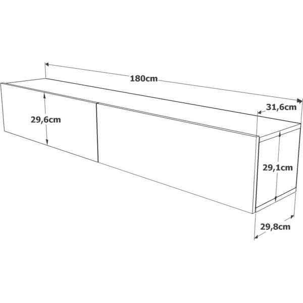 Tulevaisuuden mediapenkki 8 - mänty/valkoinen Tulevaisuuden mediapenkki 8 - mänty/valkoinen
