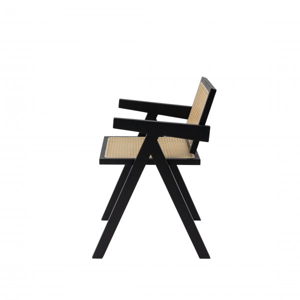 Anna-nojatuoli - Musta, keinorotingilla istuin ja selkänoja Anna-nojatuoli - Musta, keinorotingilla istuin ja selkänoja