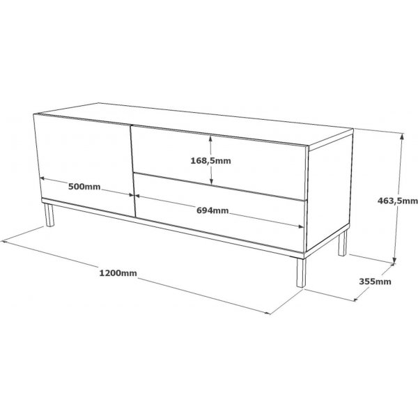 Luvio mediapenkki 5 - hopea/musta Luvio mediapenkki 5 - hopea/musta