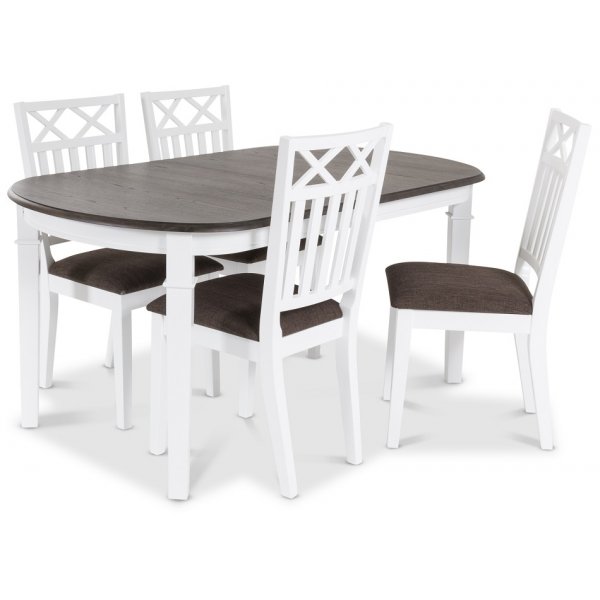 Herrg�rd Wilmer -ruokatuoli - Valkoinen / Ruskea