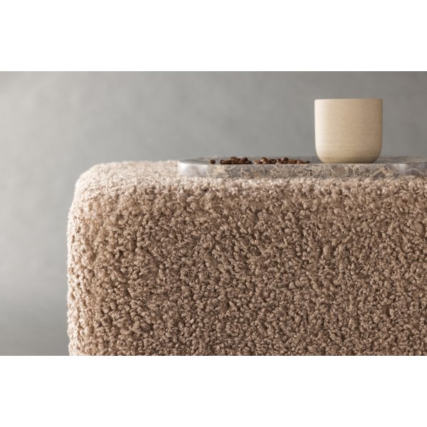 Newton-pouf - ruskea nalle/hopea