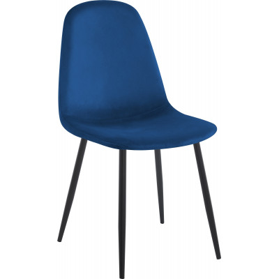 Carisma-tuoli - Sininen sametti + Huonekalujen jalat