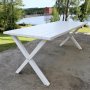 Ruokapyt Scottsdale 190 cm - Valkoinen