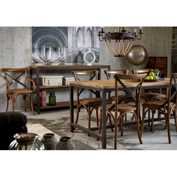 Vintage- ruokapöydän tuoli - Antiikkivärjätty tammi Vintage- ruokapöydän tuoli - Antiikkivärjätty tammi