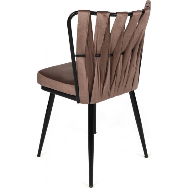 Kozako ruokapöydän tuolisarja - Vaaleanruskea/musta Kozako ruokapöydän tuolisarja - Vaaleanruskea/musta