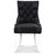 Tuva Decotique -tuoli (Selkkahva) - Musta sametti
