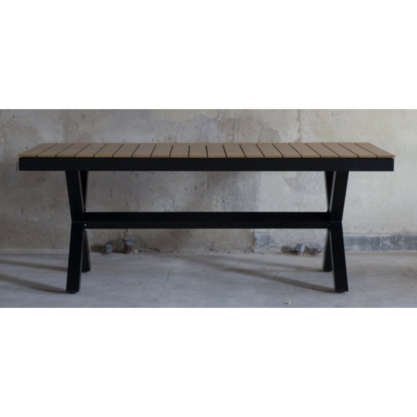 Bologna ruokapyt 200-240 cm - musta / tammi (Aintwood)